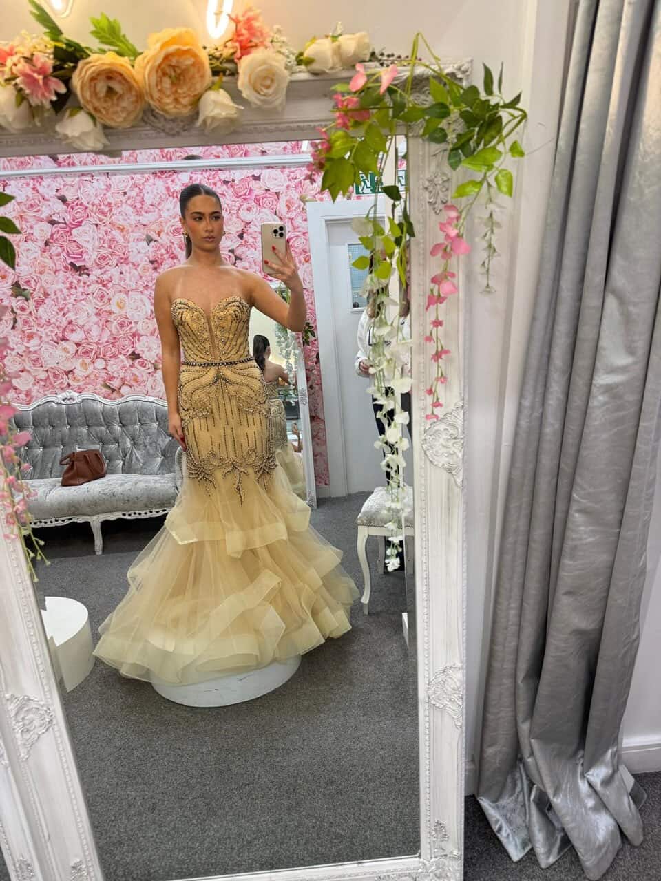 Yellow gown