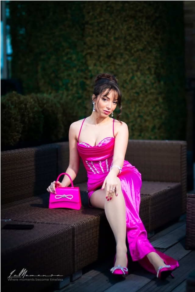 Pink gown