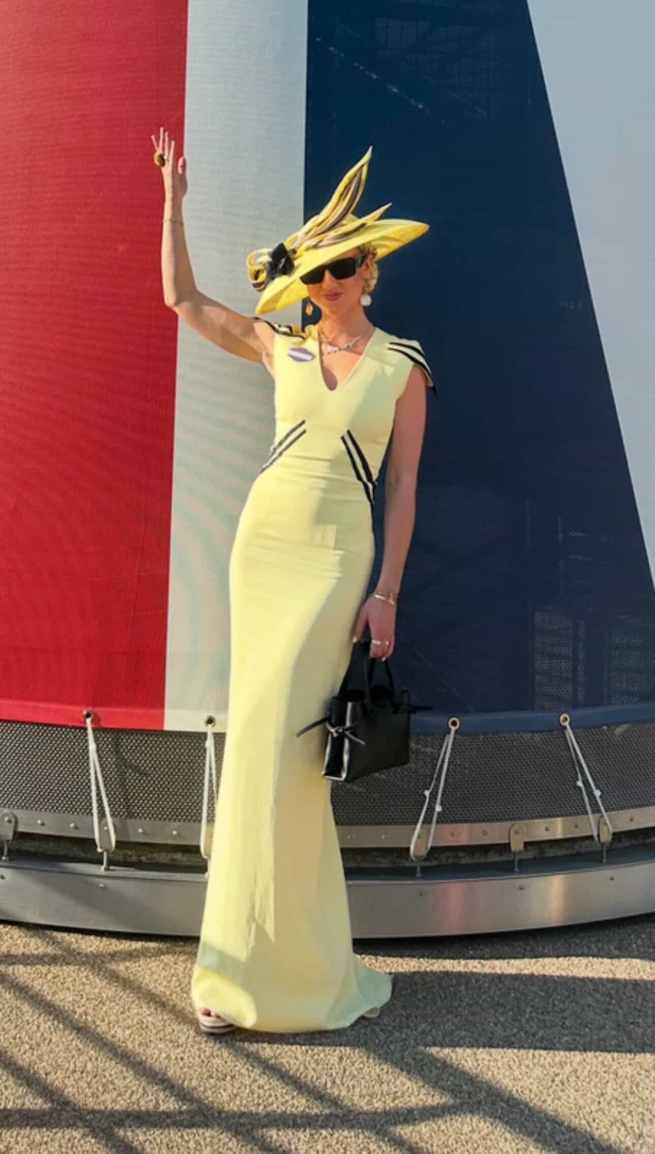 Yellow maxi dress